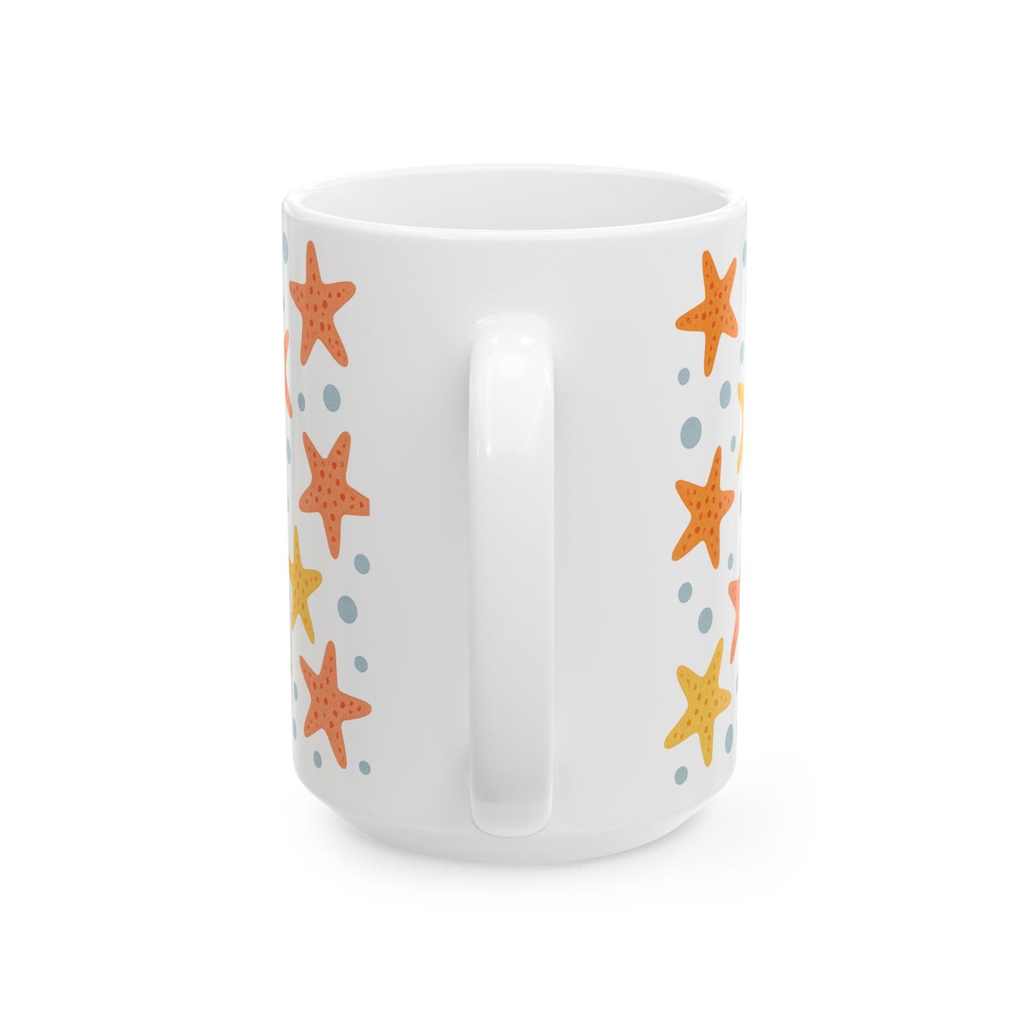 Beach Vibes Starfish Ceramic Mug - Perfect Gift for Summer, Coastal Decor, Coffee Lover, Beach House, Ocean Theme
