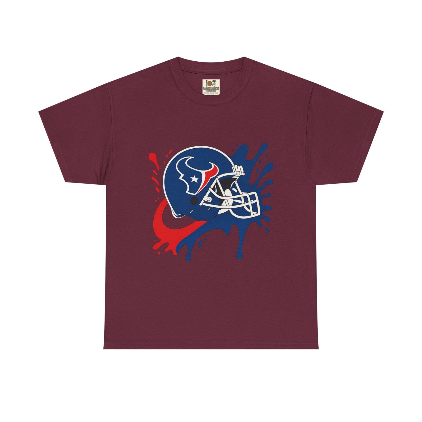Football Splash Art Tee, Unisex Sports Shirt, Game Day Casual Wear, Gift for Fans, Holidays, Team Spirit Apparel