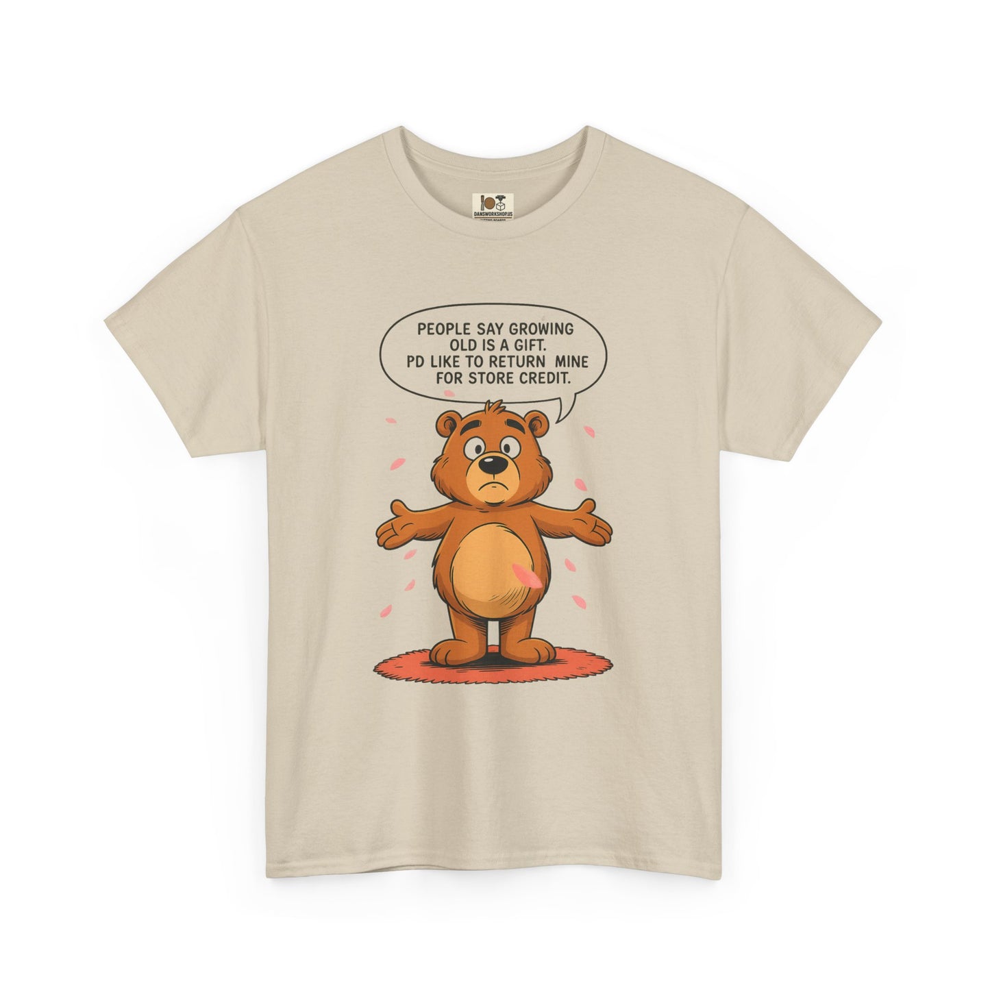 Funny Unisex Bear Tee, Humorous Gift for Dad, Comfy Casual Shirt, Gift for Birthdays, Father's Day, Animal Lover Apparel