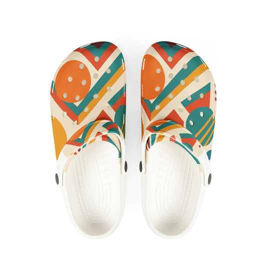 Vibrant EVA Foam Rubber Clogs, Fun Slip-On Shoes, Colorful Patterned Footwear, Casual Summer Shoes, Unique Garden Clogs