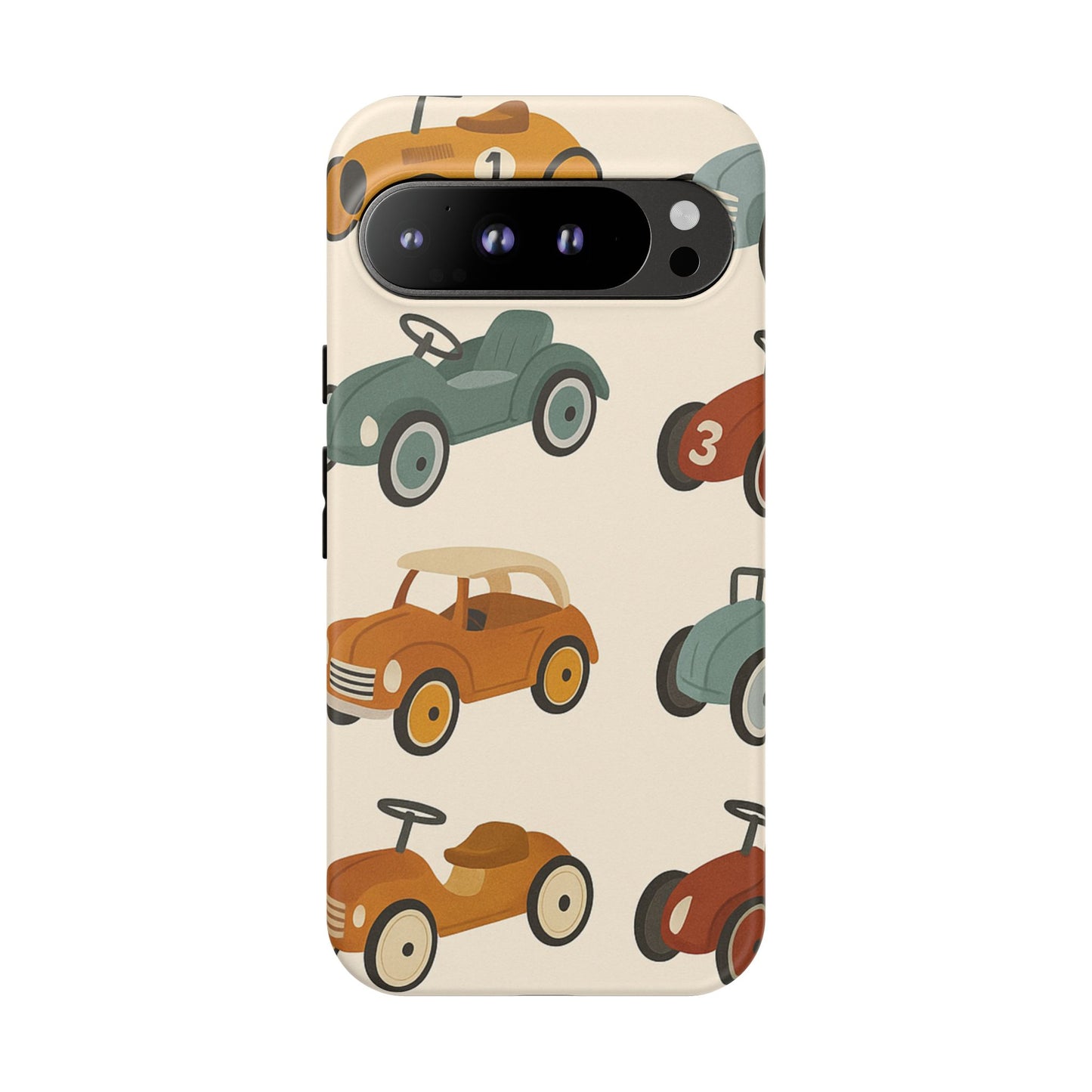 Vintage Car Phone Case, Tough Cases, Kids Gift, Car Lover Accessory, Retro Style, Phone Protection, Unique Design, pedal cars