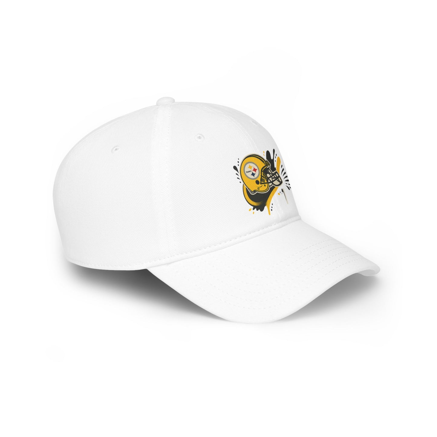 Red Low Profile Baseball Cap with Football Design, Ideal for Sports Fans, Casual Wear, Gifting, Game Day Accessory, Outdoor Events