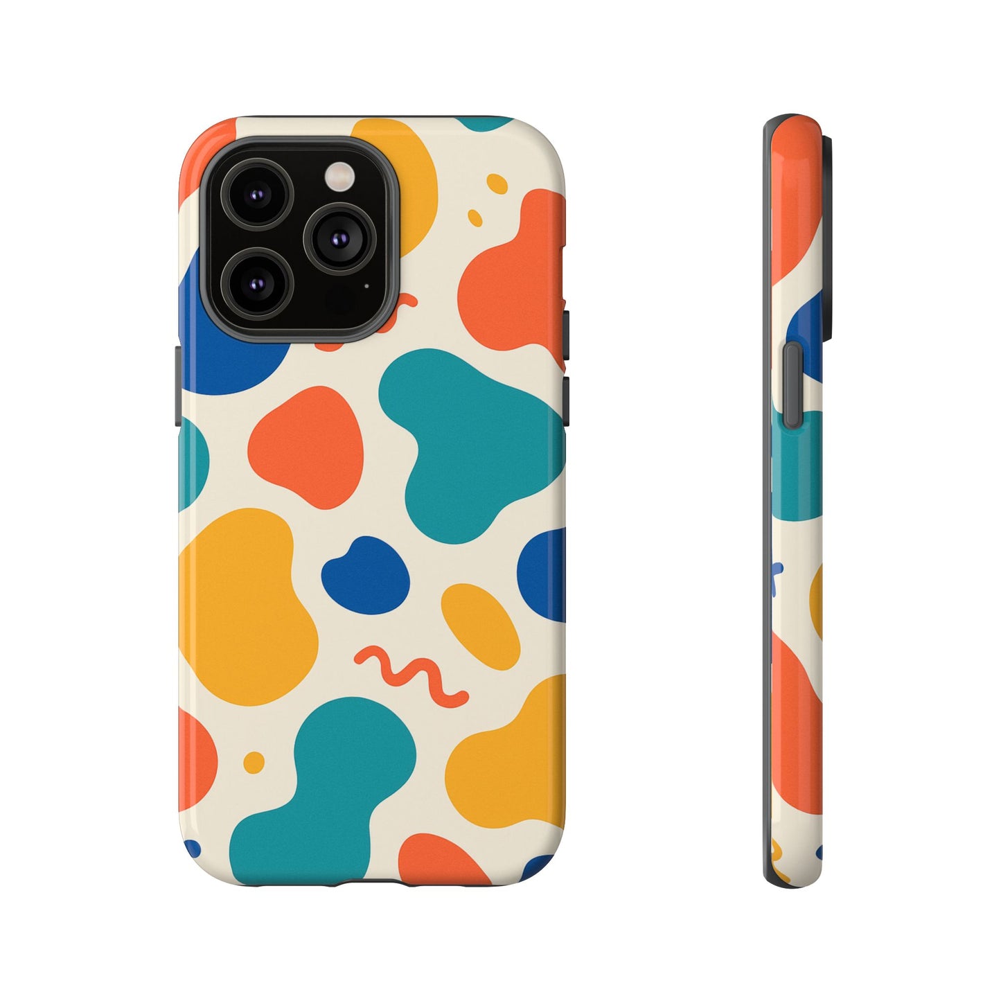 Colorful Phone Case with Abstract Design, Stylish Phone Cover, Trendy Tech Accessory for Her, Unique Gift Idea, Fun Patterned Case