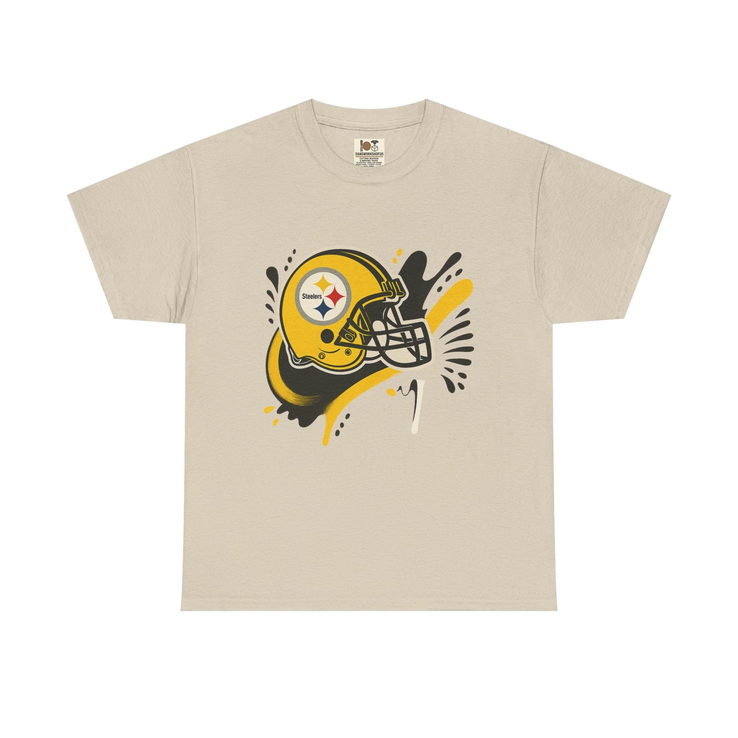 Pittsburgh Steelers Inspired Unisex Heavy Cotton Tee, Sports Fan T-Shirt, Game Day Apparel, Gift for Him/Her, Football Season Style