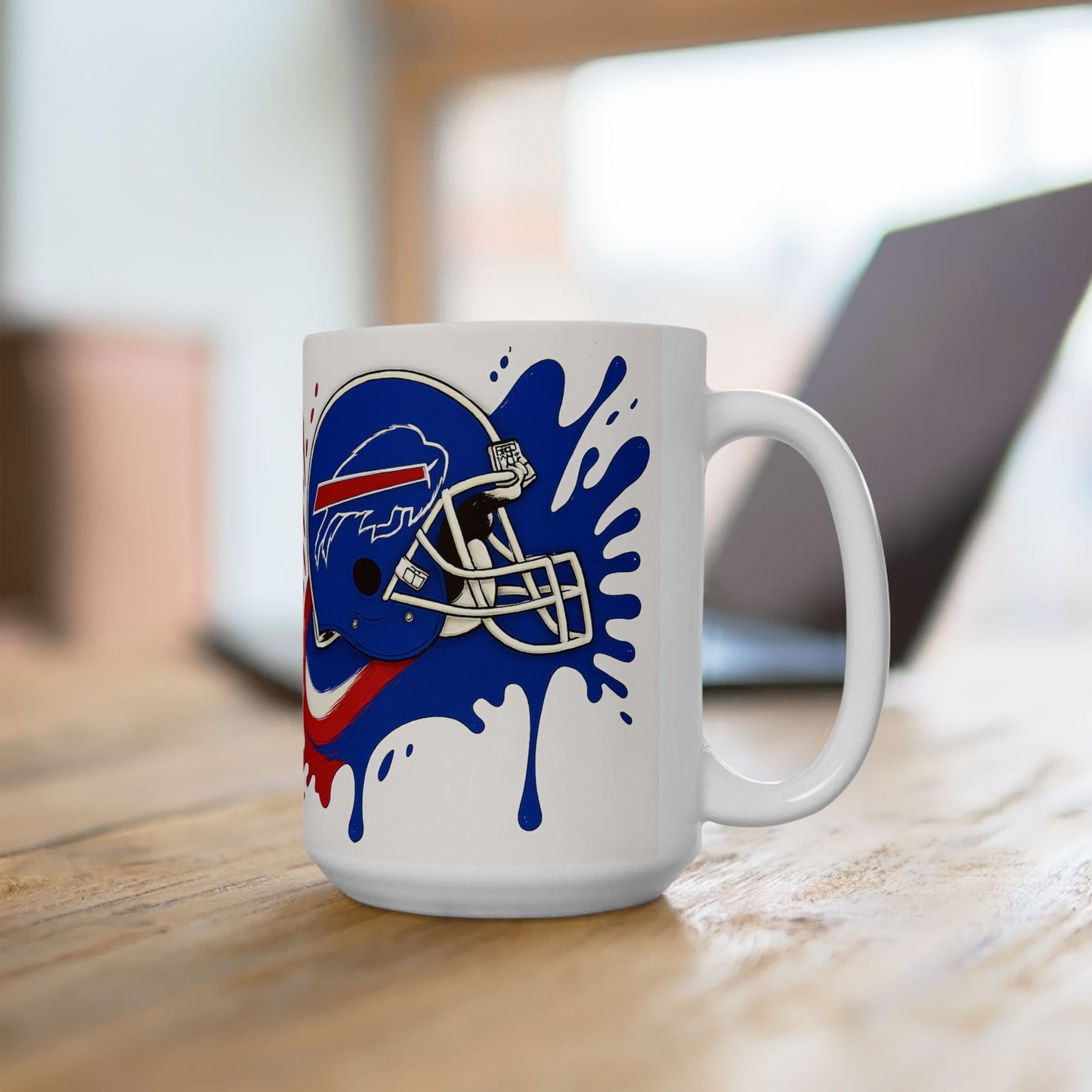 Buffalo Bills Ceramic Mug, Perfect for Game Day, Sports Fan Gift, 11oz & 15oz Sizes, Tailgating, Football Season