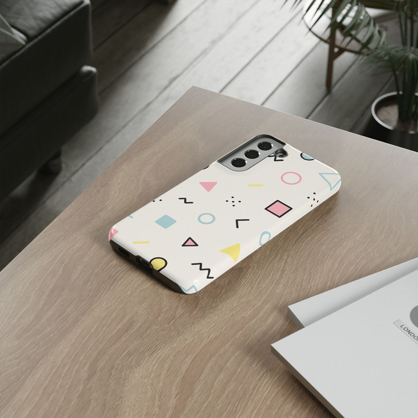 Geometric Phone Case - Stylish Tough Cases for Trendsetters, Unique Phone Covers, Modern Accessories, Gift Ideas for Her