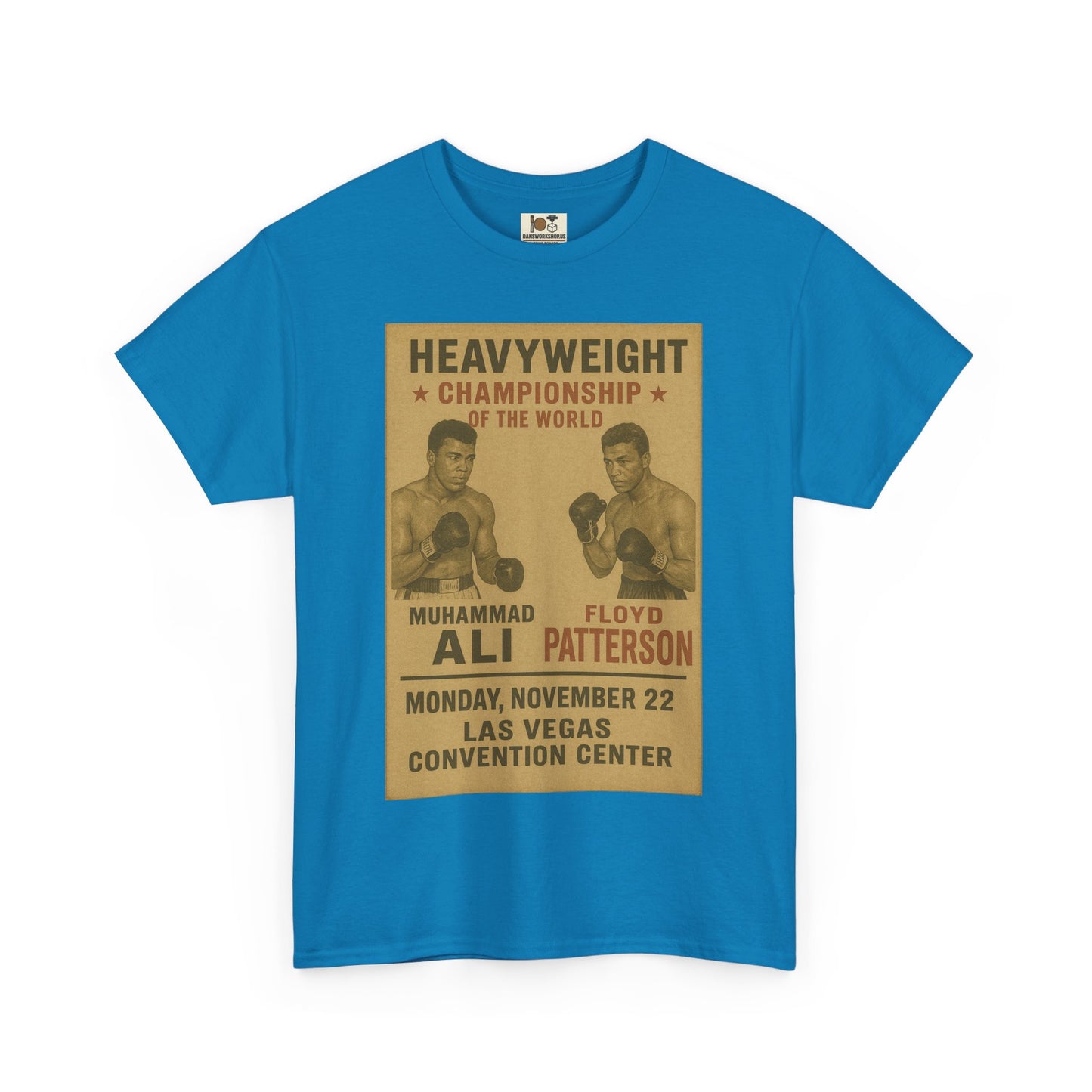 Vintage Boxing Championship Tee, Retro Ali vs Patterson Shirt, Sports Fan Gift, Unisex Heavy Cotton Shirt, Unique Sports Apparel