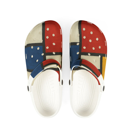Colorful EVA Foam Clogs, Fun Slip-Ons, Art-Inspired Footwear, Comfortable Garden Shoes, Playful Everyday Wear, Unique Gift Idea