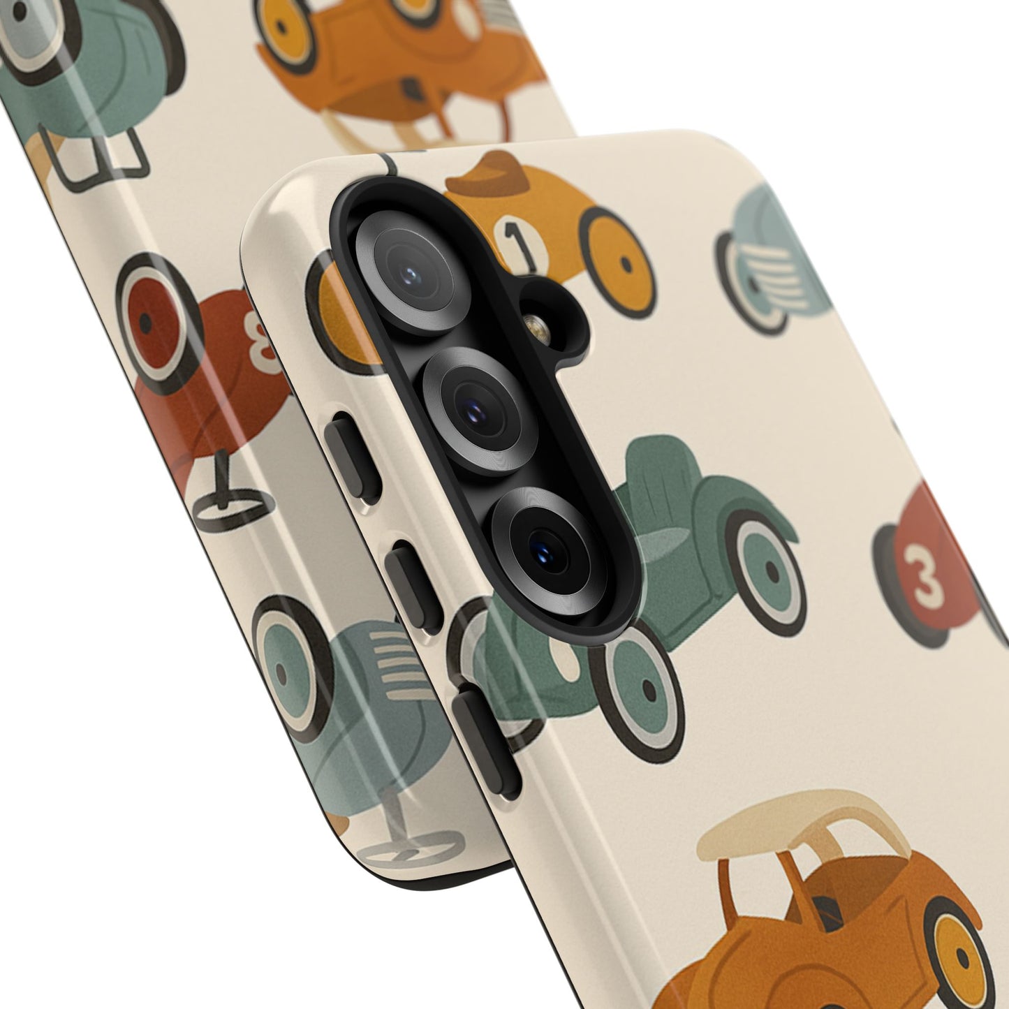 Vintage Car Phone Case, Tough Cases, Kids Gift, Car Lover Accessory, Retro Style, Phone Protection, Unique Design, pedal cars