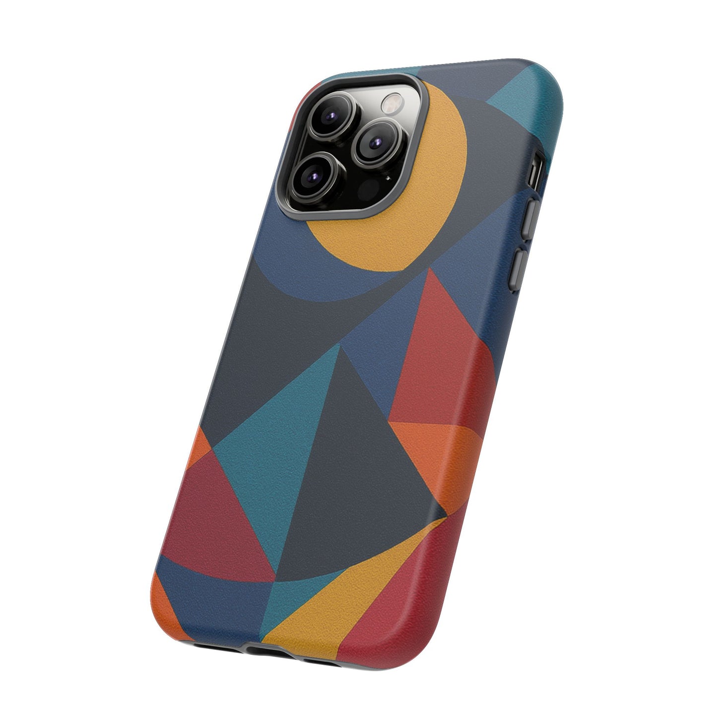 Vibrant Phone Case, Colorful Phone Cover, Geometric Design, Artistic Gift, Trendy Accessory, Vibrant Colors, Unique Design
