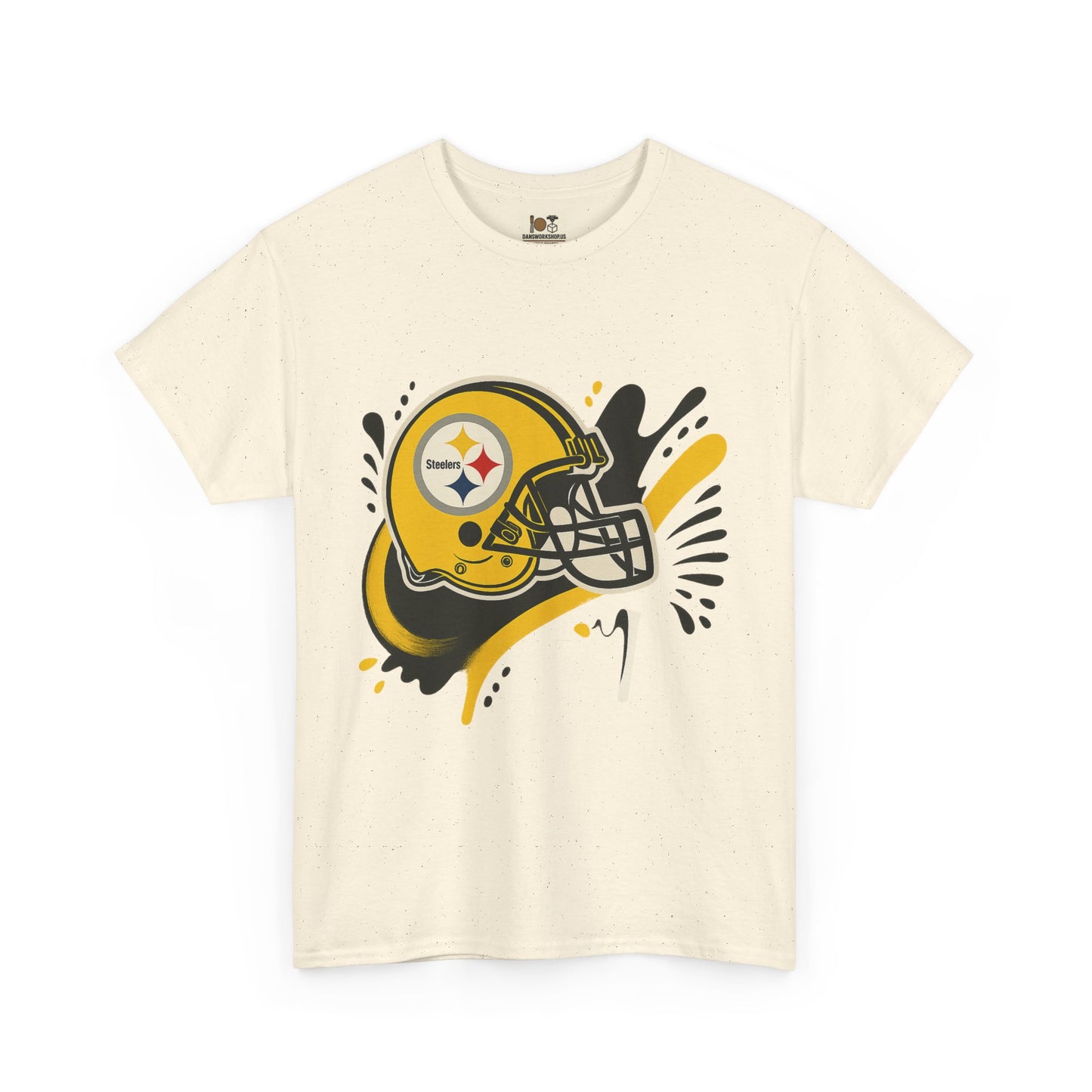 Pittsburgh Steelers Inspired Unisex Heavy Cotton Tee, Sports Fan T-Shirt, Game Day Apparel, Gift for Him/Her, Football Season Style