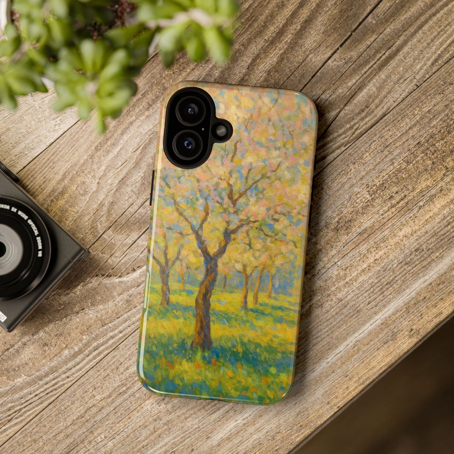 Artistic Phone Case, Tough Phone Case, Flower Tree Case, Spring Decor, Unique Phone Cover, Nature Lover Gift