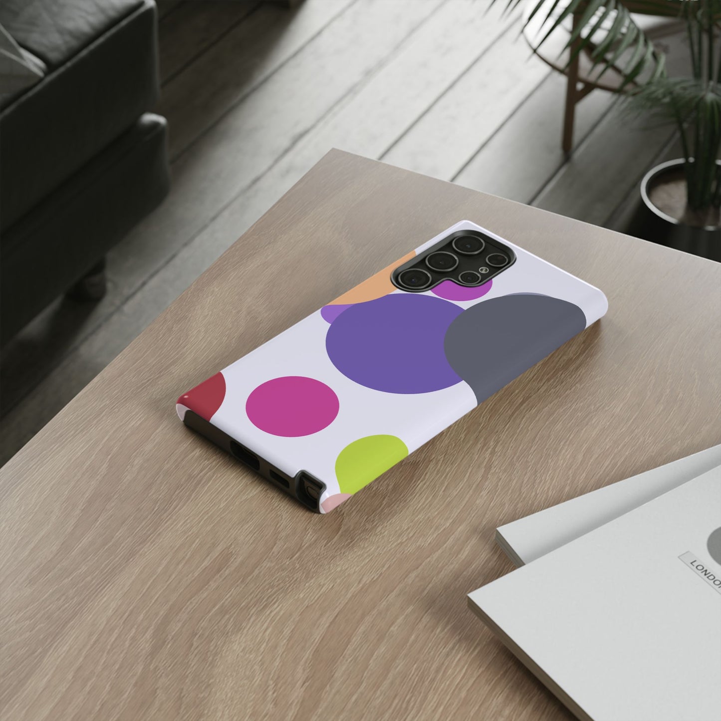 Colorful Geometric Phone Case, Bold Protective Cover for iPhone, Unique Gift for Trendy Teens, Fun Customizable Cases, Modern Design