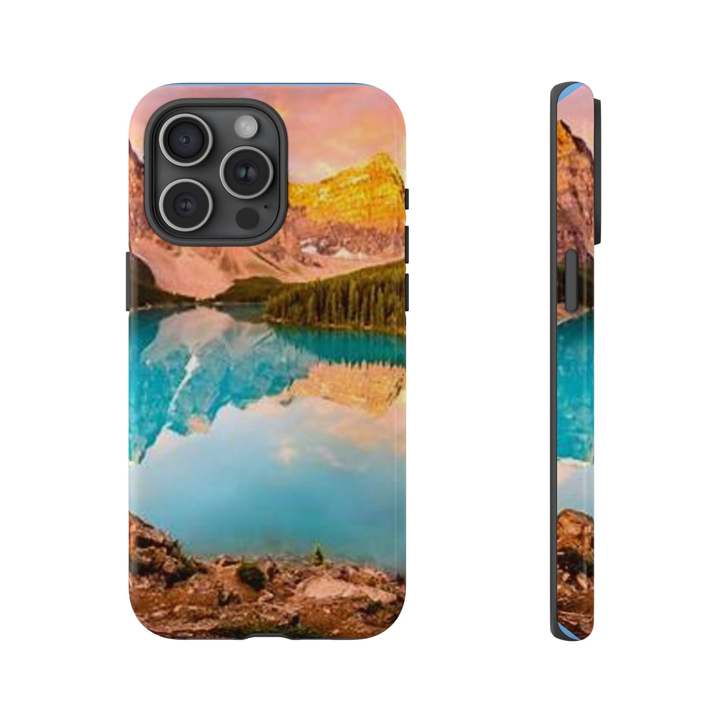 Nature-Inspired Phone Case with Mountain and Lake Design, Aesthetic Tough Cases for Outdoor Lovers, Phone Protection, Gift for Nature [...]