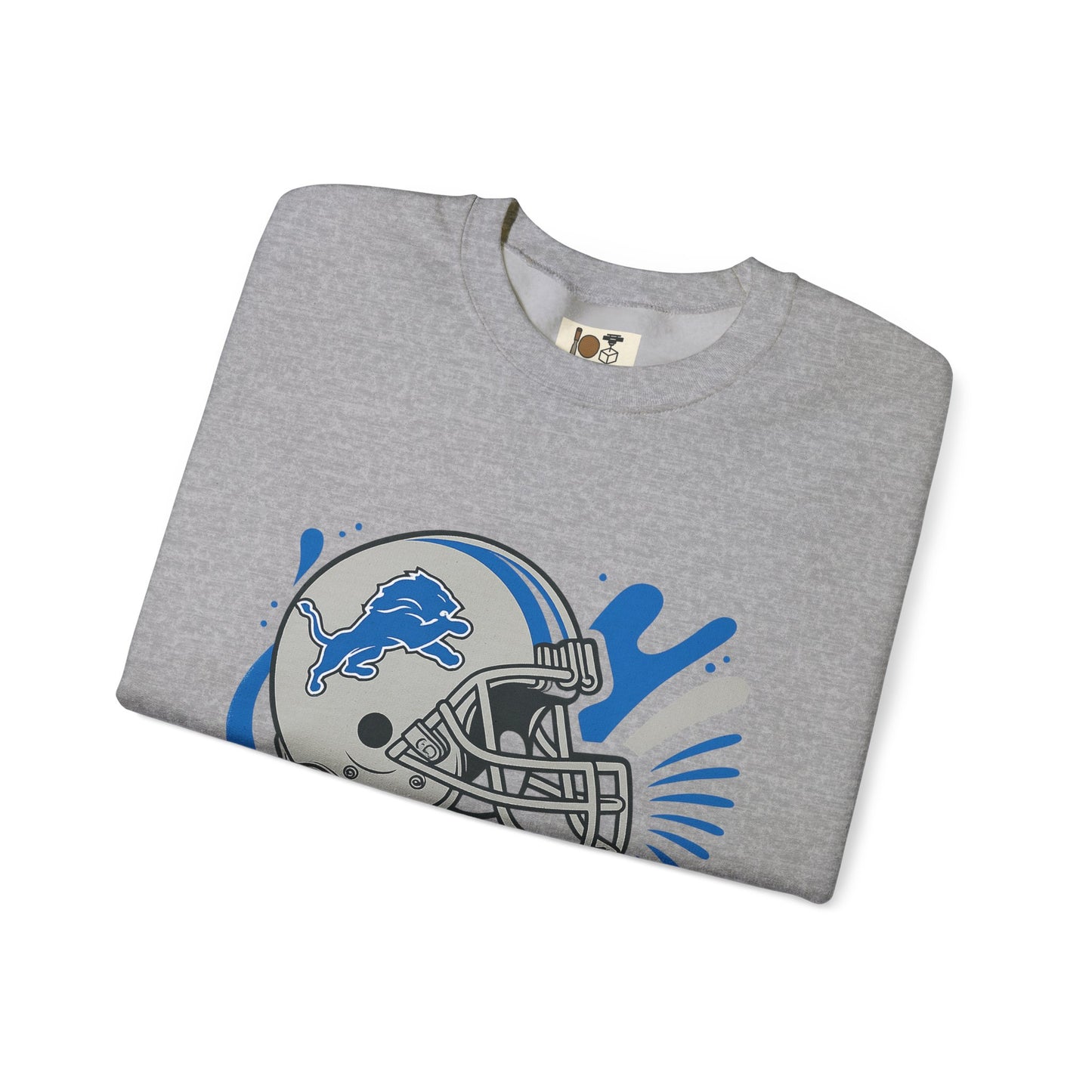 Detroit Lions Sweatshirt, Unisex Heavy Blend Crewneck, Game Day Apparel, Sports Fan Gift, NFL Team Merchandise, Casual Comfort