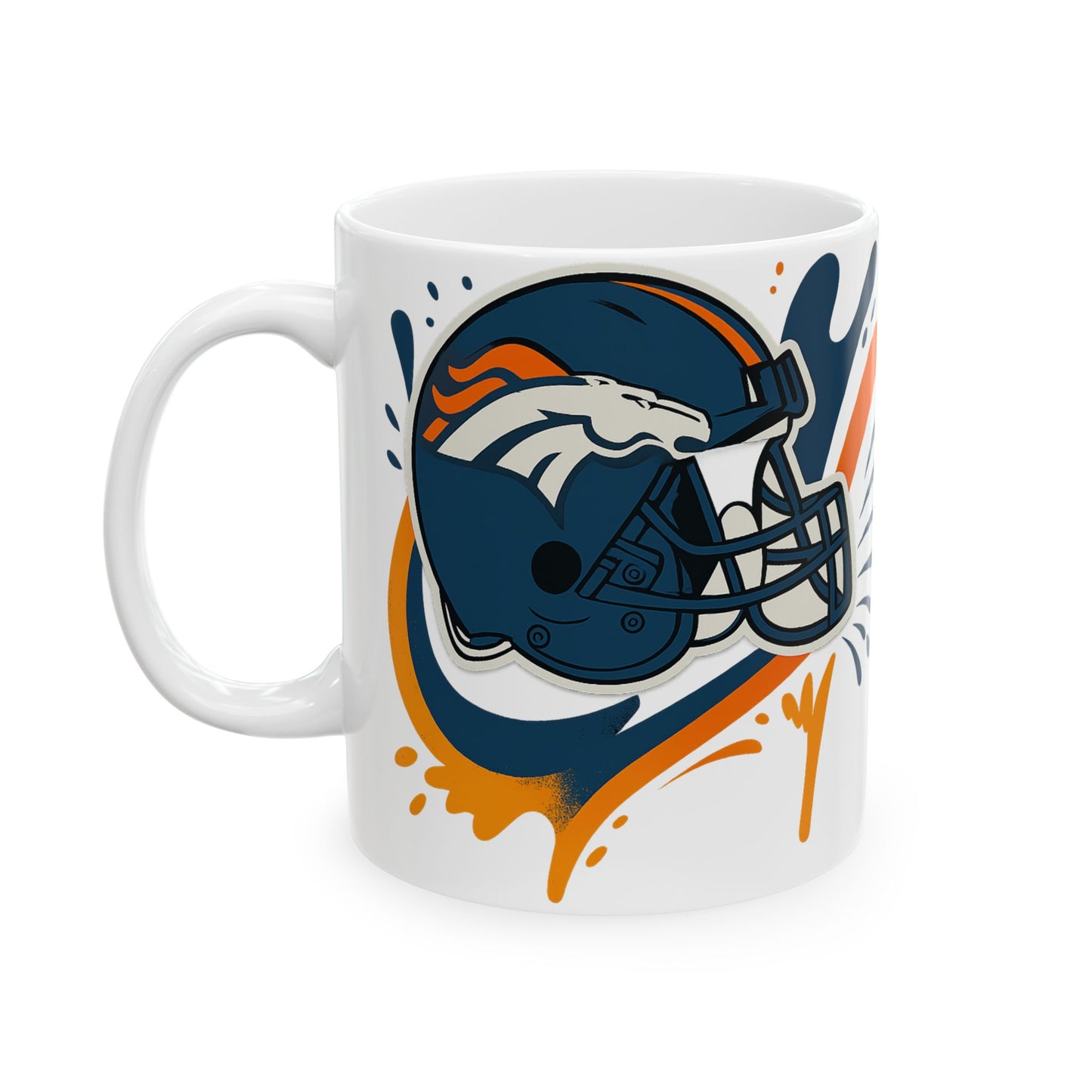 Denver Broncos Sports Ceramic Mug - Perfect for Game Day, NFL Fans, Gift for Him/Her, Team Spirit