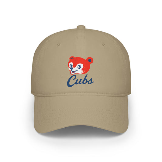 Cheerful Cubs Low Profile Baseball Cap - Fun Gift for Sports Fans, Summer Outings, Outdoor Events, Birthday Parties, Casual Wear