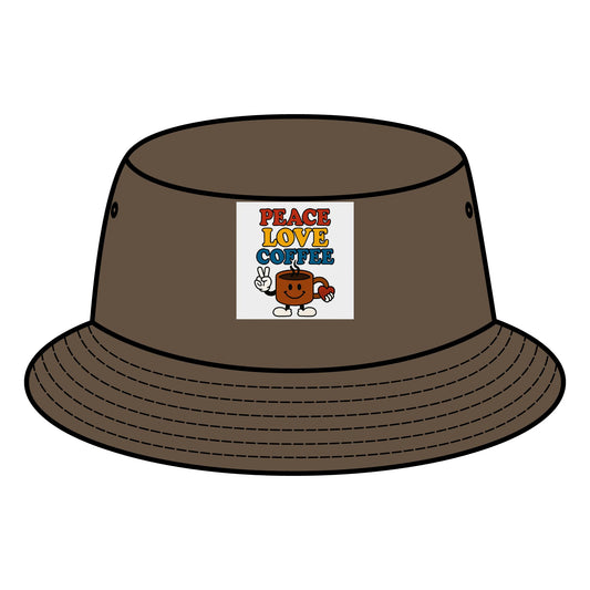 Peace Love Coffee Bucket Hat - Fun Summer Accessory, Perfect Gift for Coffee Lovers, Festival Wear, Casual Outing Gear, Stylish Sun [...]