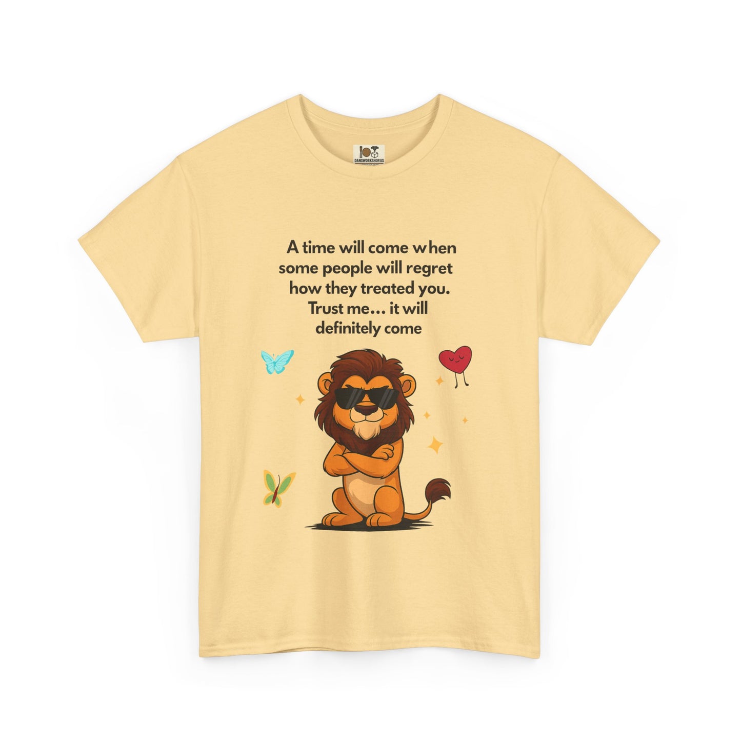 Empowering Lion Quote T-Shirt | Unisex Heavy Cotton Tee | Inspirational Graphic Tee, Gift for Friends, Motivational Apparel, Lion [...]