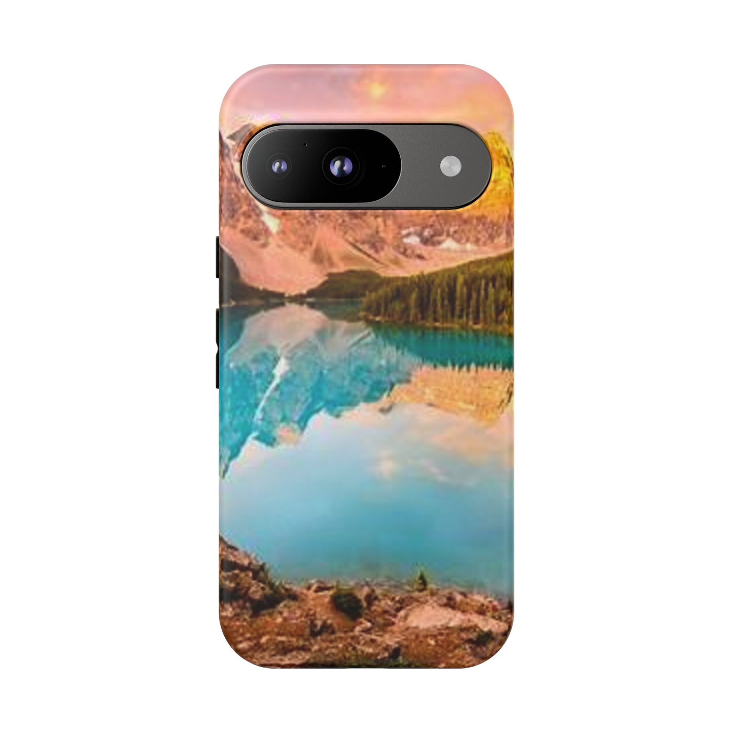 Nature-Inspired Phone Case with Mountain and Lake Design, Aesthetic Tough Cases for Outdoor Lovers, Phone Protection, Gift for Nature [...]