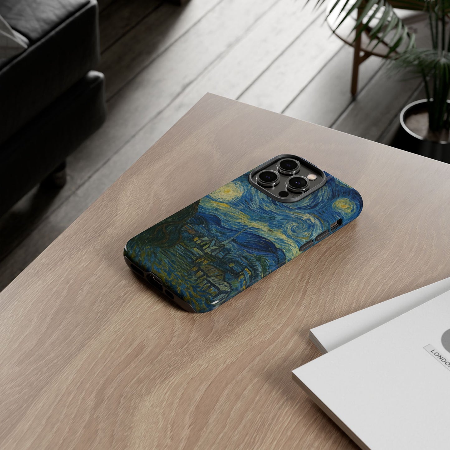 Starry Night Phone Case, Artistic Cell Phone Cover, Gift for Art Lovers, Unique Phone Accessory, Birthday Gift for Him/Her, Tough Cases