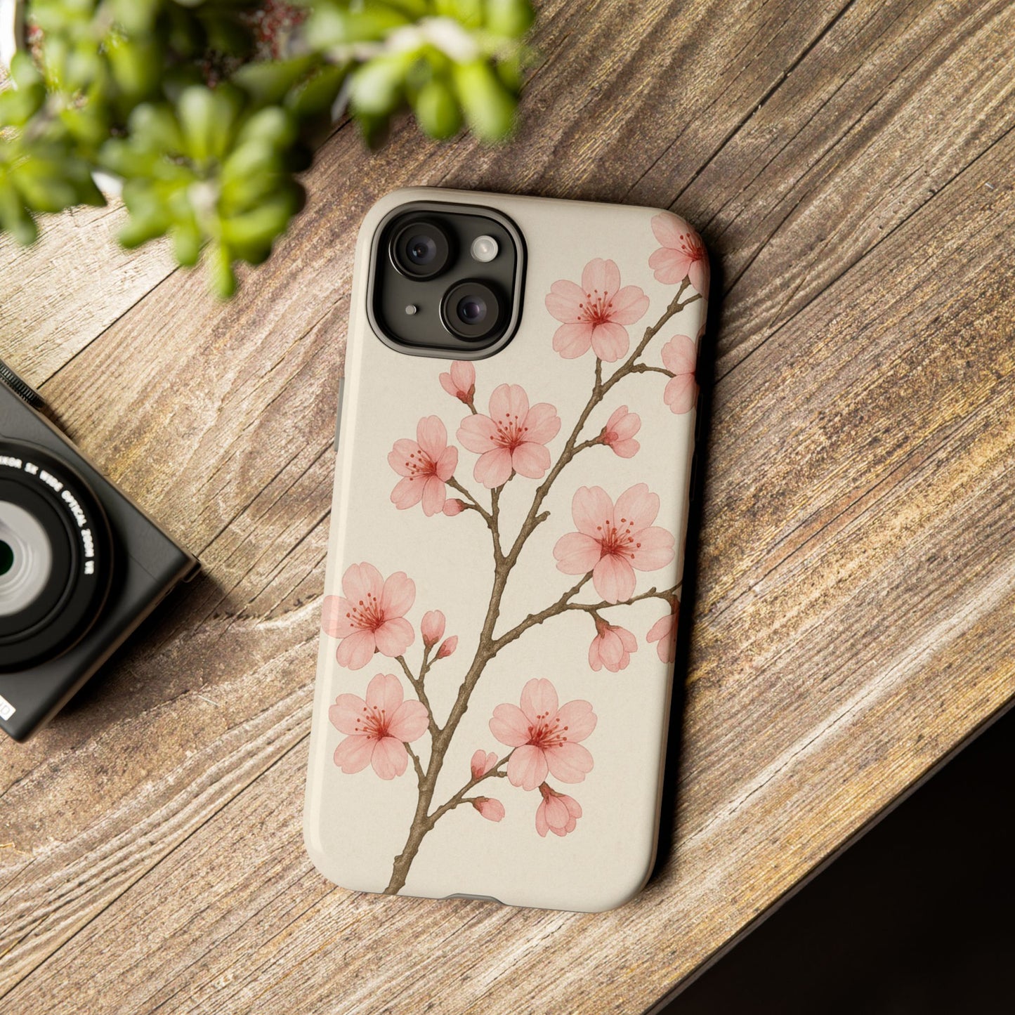 Cherry Blossom Phone Case, Floral Phone Cover, Tough Case for Gifts, Spring Decor, Cute Tech Accessories, Nature Lover's Gift