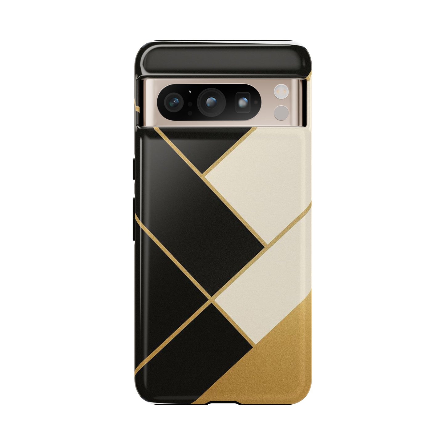 Chic Phone Case, Stylish Phone Cover, Geometric Design Case, Protective Mobile Case, Modern Phone Protector