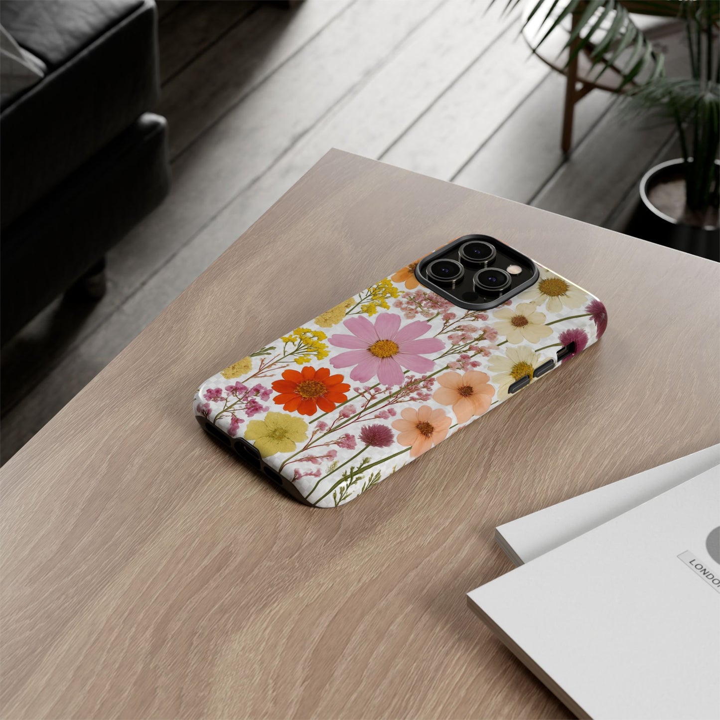 Floral Phone Case - Tough Cases, Stylish Protective Cover, Flower Design, Trendy Gift, Nature Lover Accessory, DRIED FLOWERS