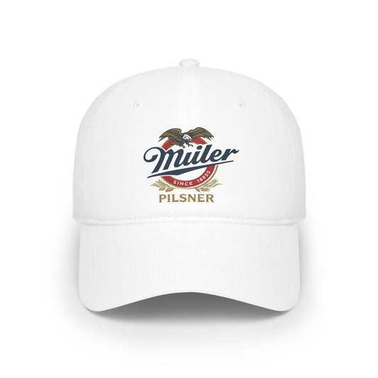 Vintage Miller Pilsner Baseball Cap, Relaxed Fit Cap, Perfect Gift for Beer Lovers, Stylish Headwear for Outdoor Activities