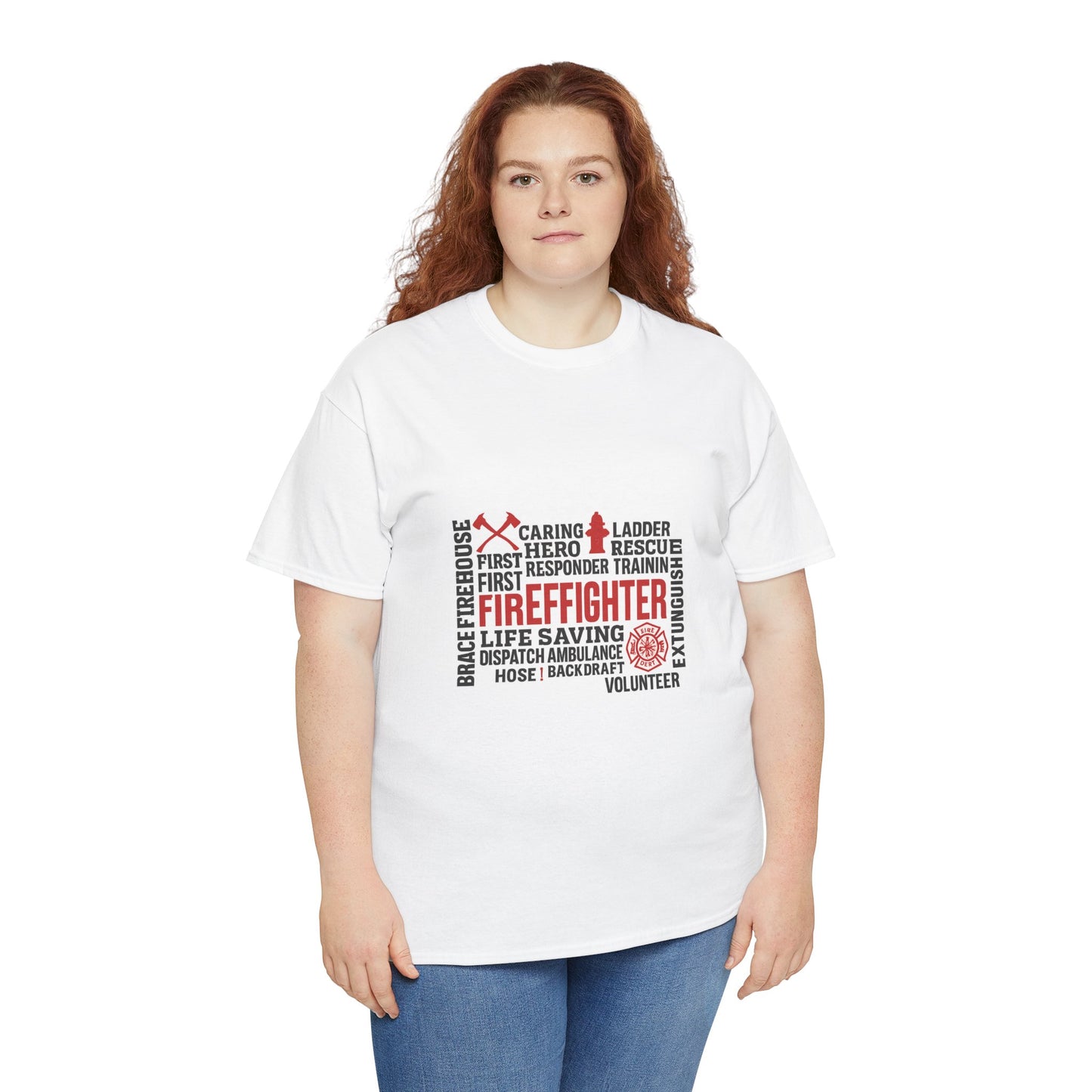 Firefighter Tribute Tee, Unisex Heavy Cotton Shirt, First Responder Gift, Firefighter Appreciation, Emergency Service Apparel, [...]