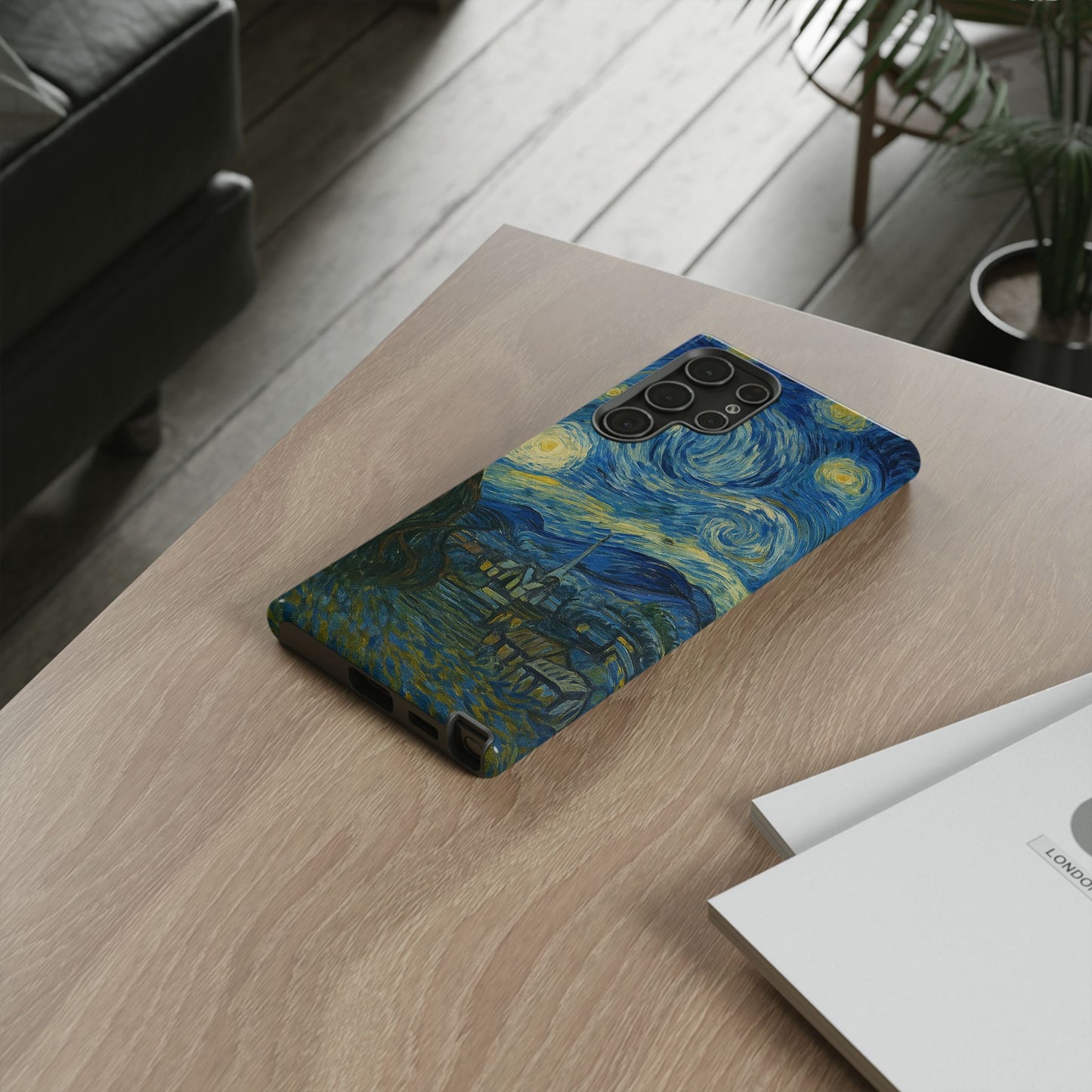 Starry Night Phone Case, Artistic Cell Phone Cover, Gift for Art Lovers, Unique Phone Accessory, Birthday Gift for Him/Her, Tough Cases
