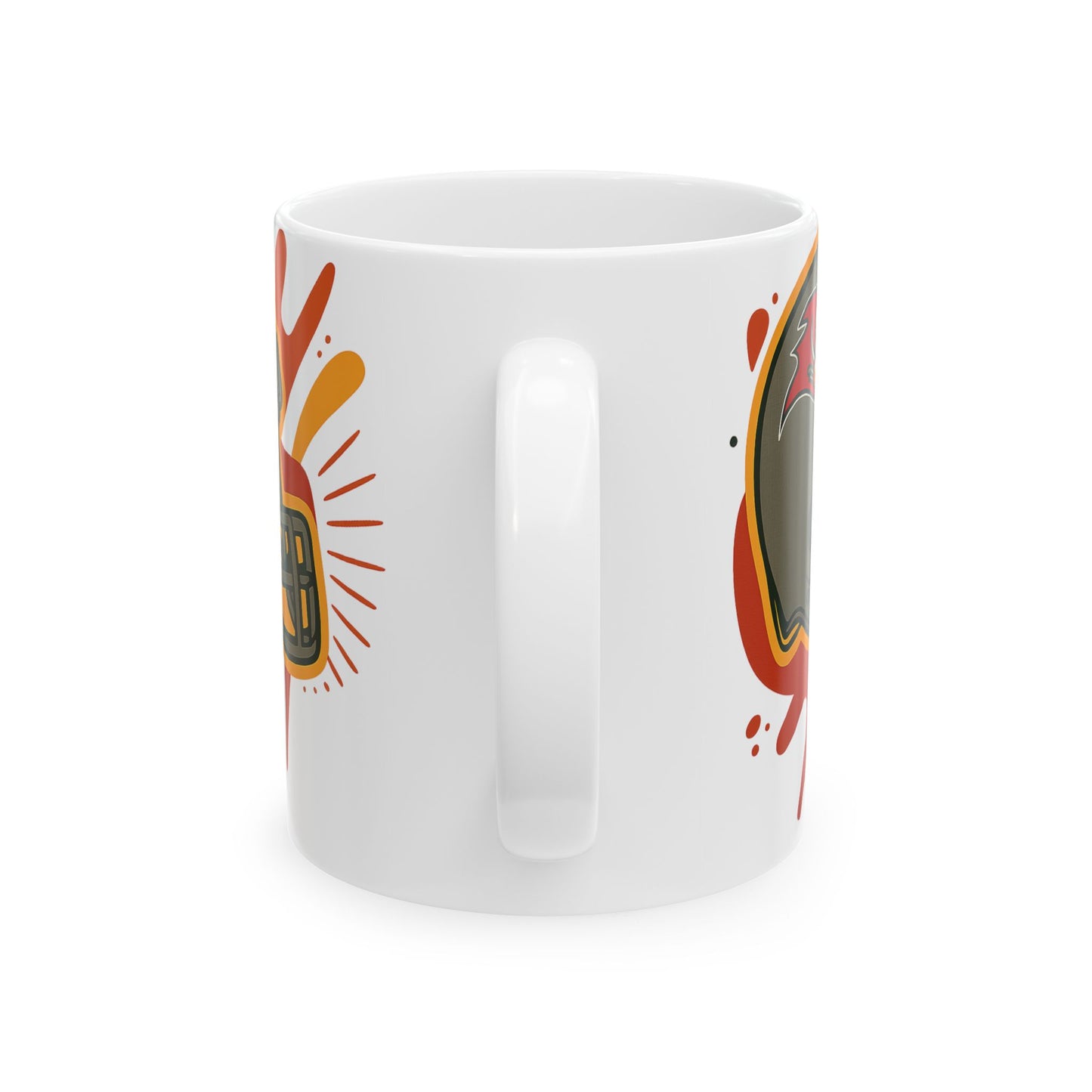 Football Team Ceramic Mug - Perfect for Game Day, Fan Gift, Office Coffee Cup, Sports Celebration, Unique Beverage Mug