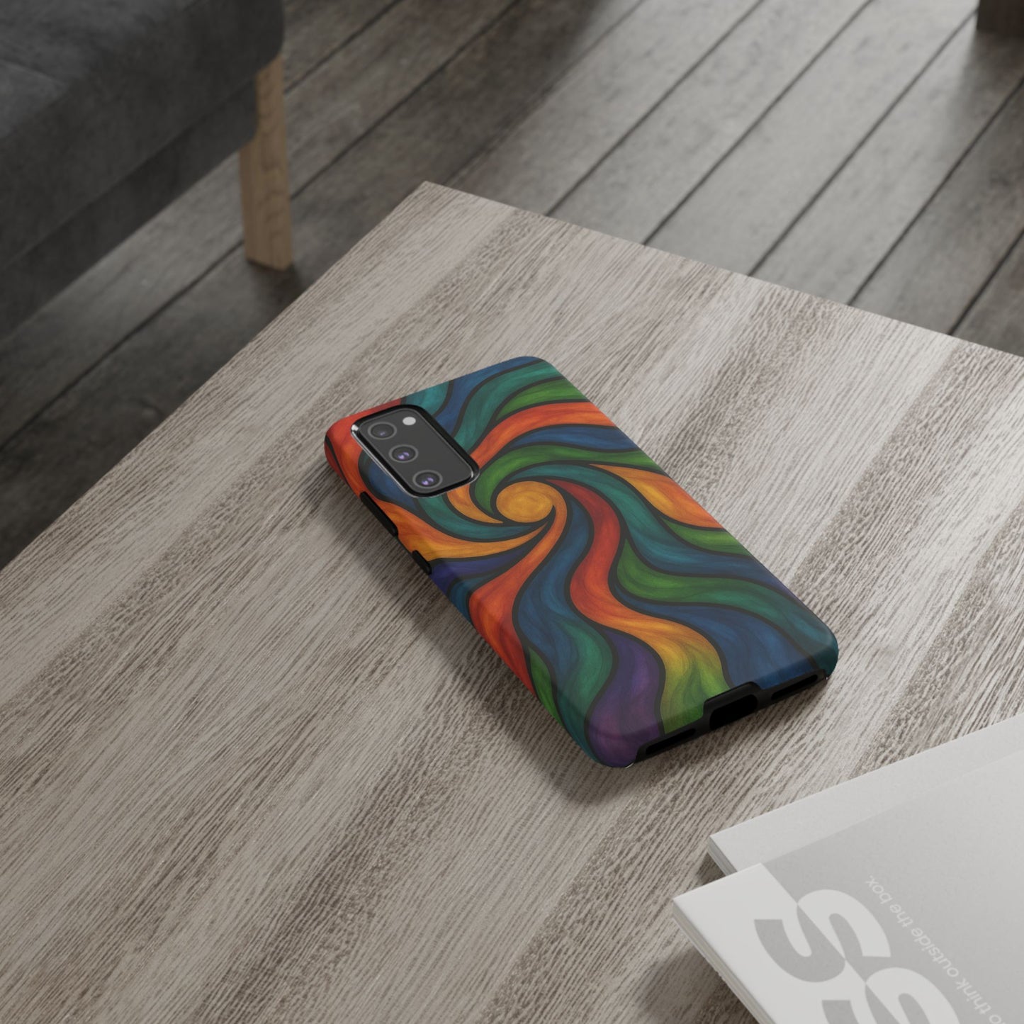 Colorful Swirl Phone Case | Tough Cases, Vibrant Design, Gift for Art Lovers, Funky Case, Unique Phone Accessories