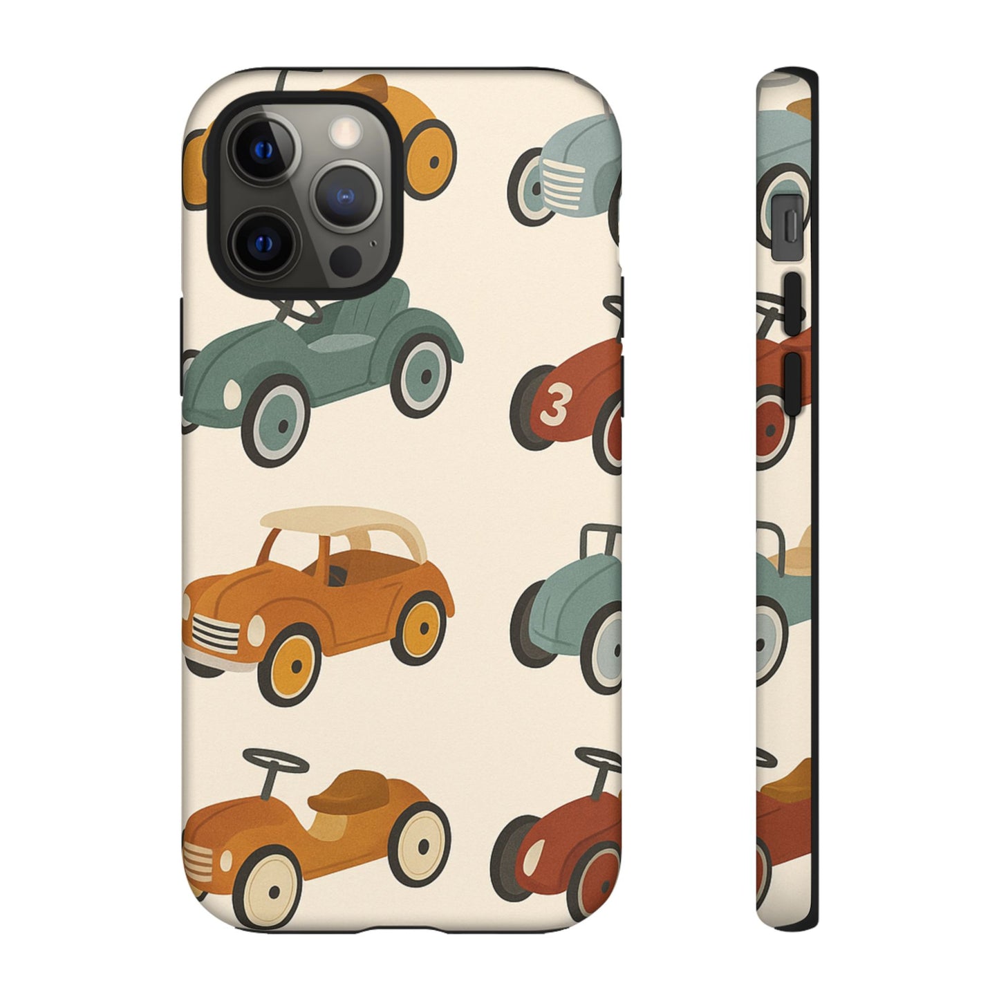 Vintage Car Phone Case, Tough Cases, Kids Gift, Car Lover Accessory, Retro Style, Phone Protection, Unique Design, pedal cars
