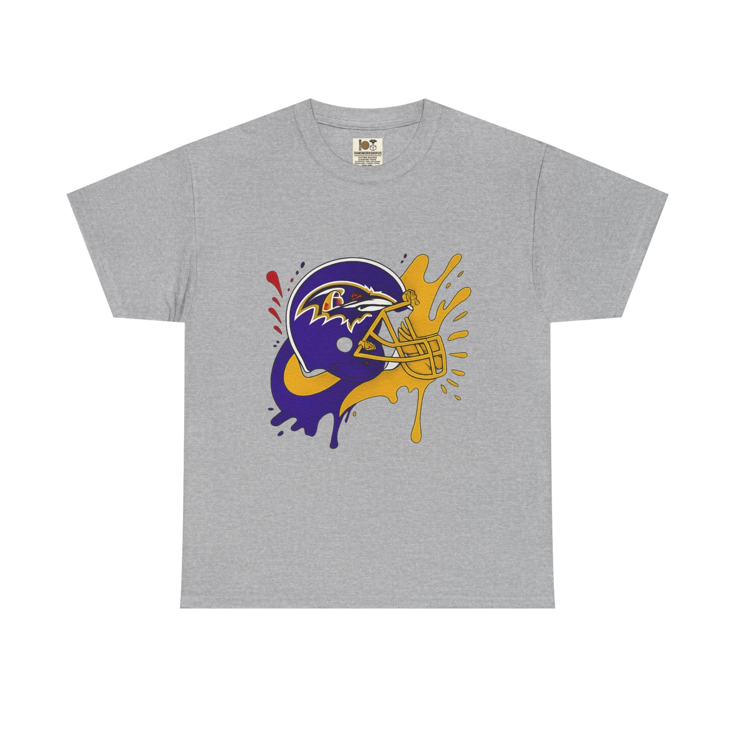 Baltimore Ravens Paint Splash Unisex Heavy Cotton Tee, Sports T-shirt, Football Fan Gift, Game Day Apparel, Team Pride Shirt