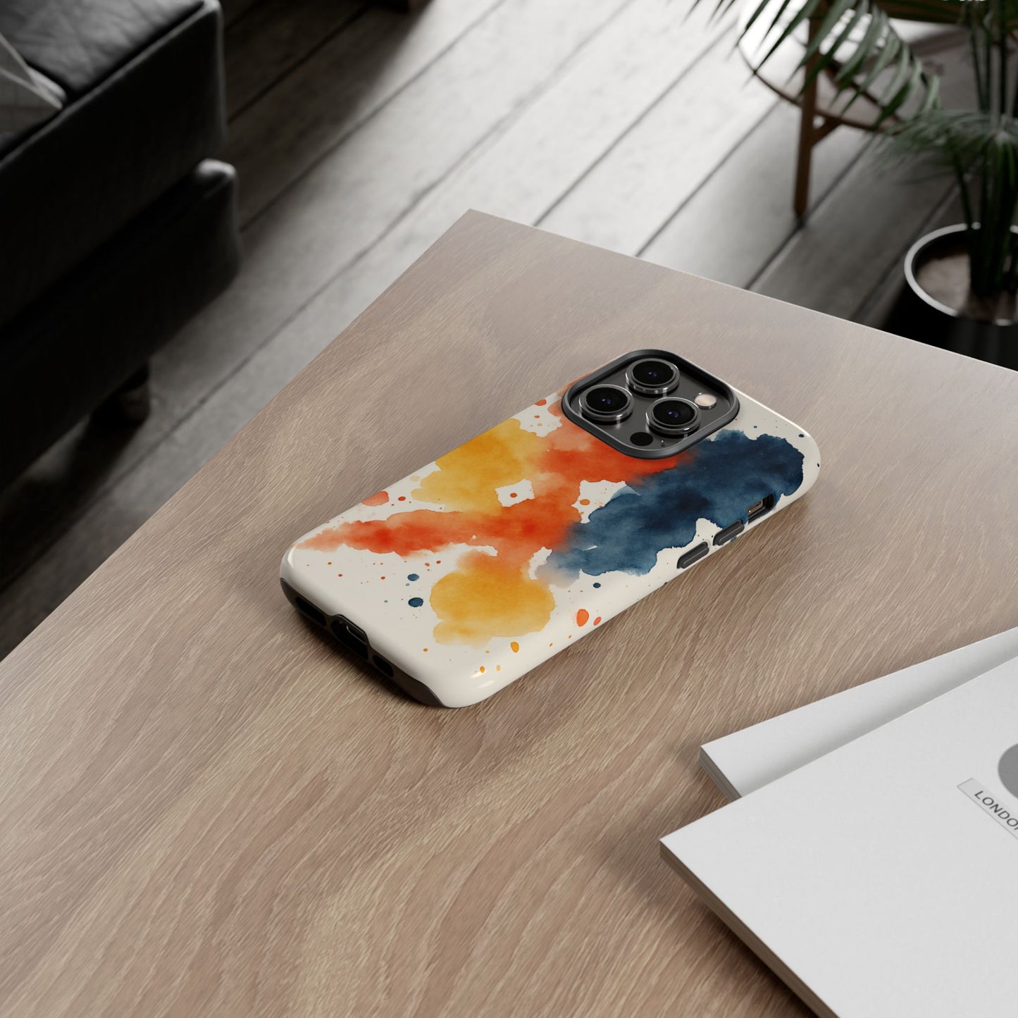 Watercolor Phone Case - Abstract Design, Tough Cases for Men & Women, Stylish Gift, Artistic Accessory for All Occasions