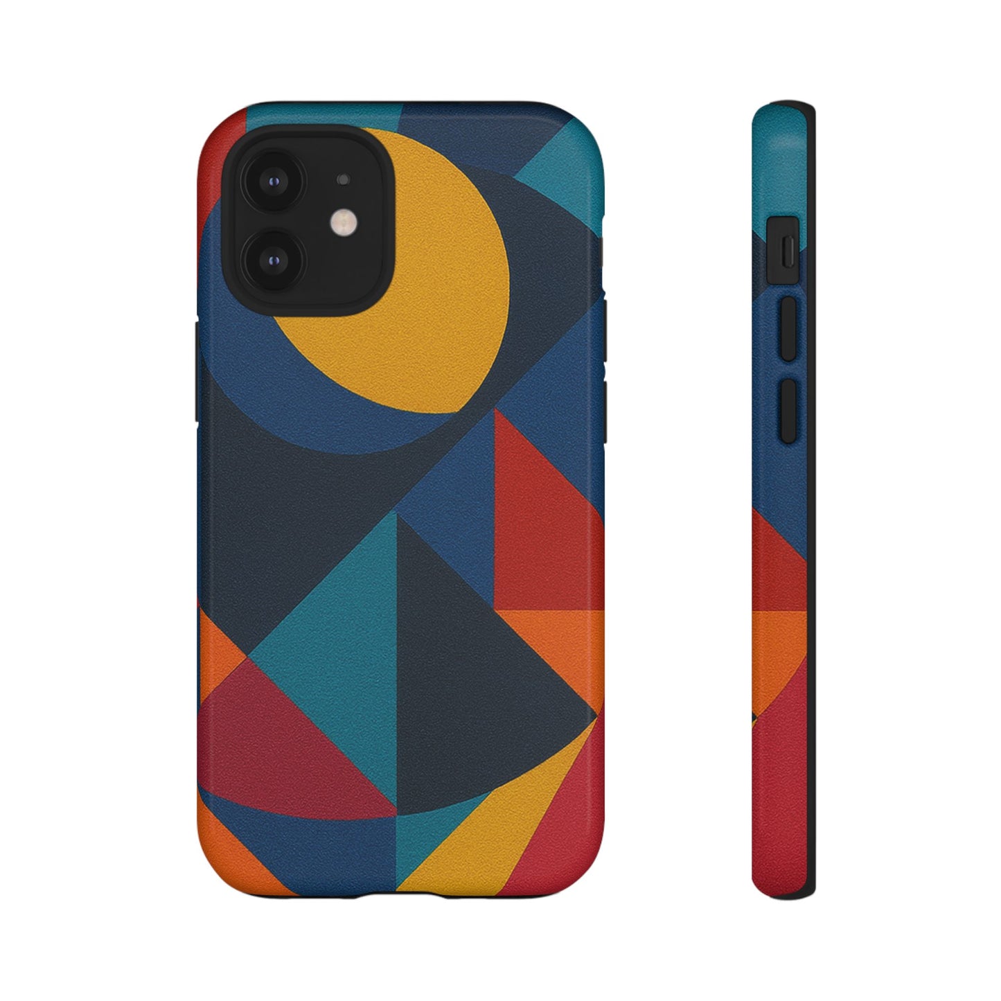 Vibrant Phone Case, Colorful Phone Cover, Geometric Design, Artistic Gift, Trendy Accessory, Vibrant Colors, Unique Design