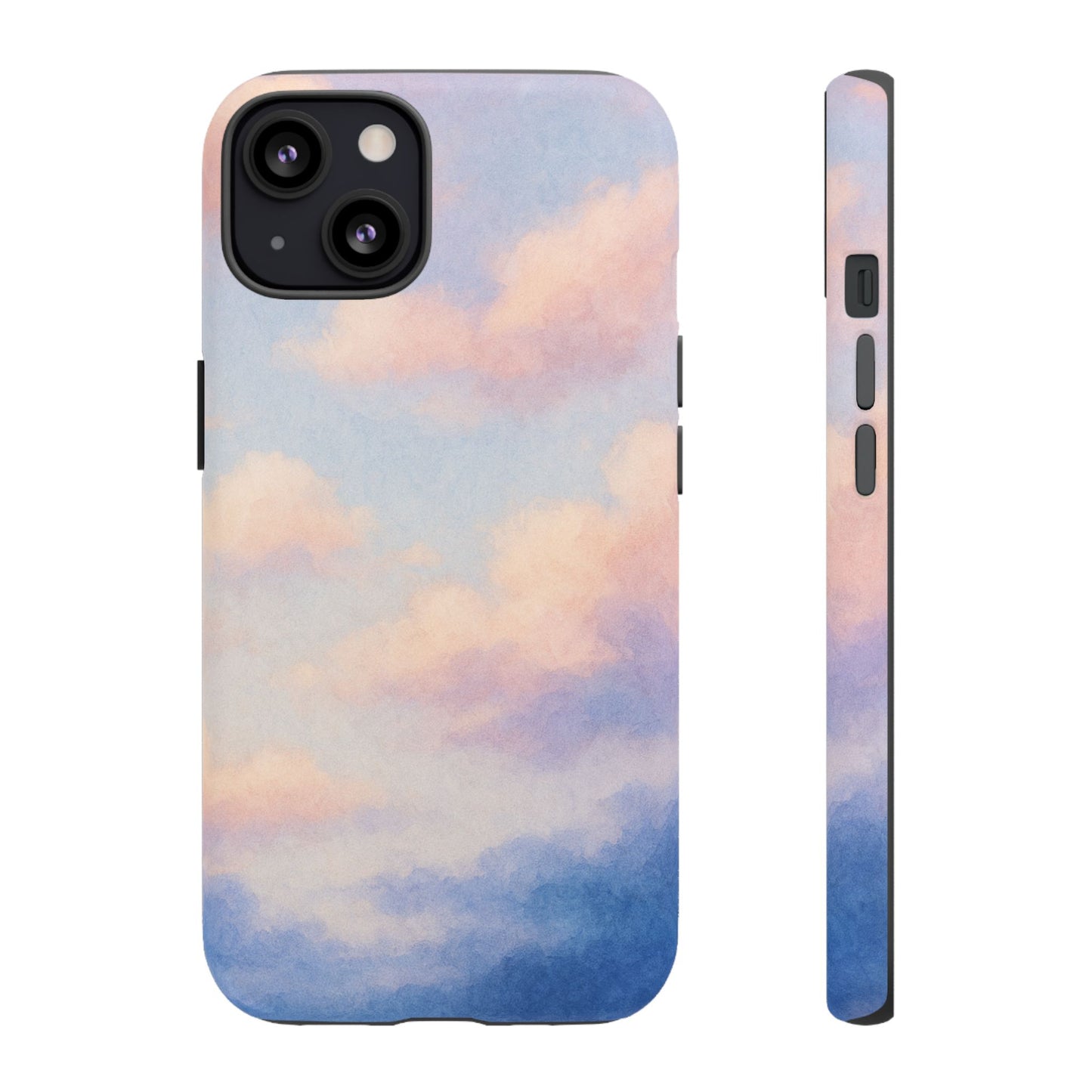 Sky Blue Cloud Phone Case, Tough Phone Cover, Aesthetic Cell Phone Accessory, Gift for Teen, Trendy Tech Protection
