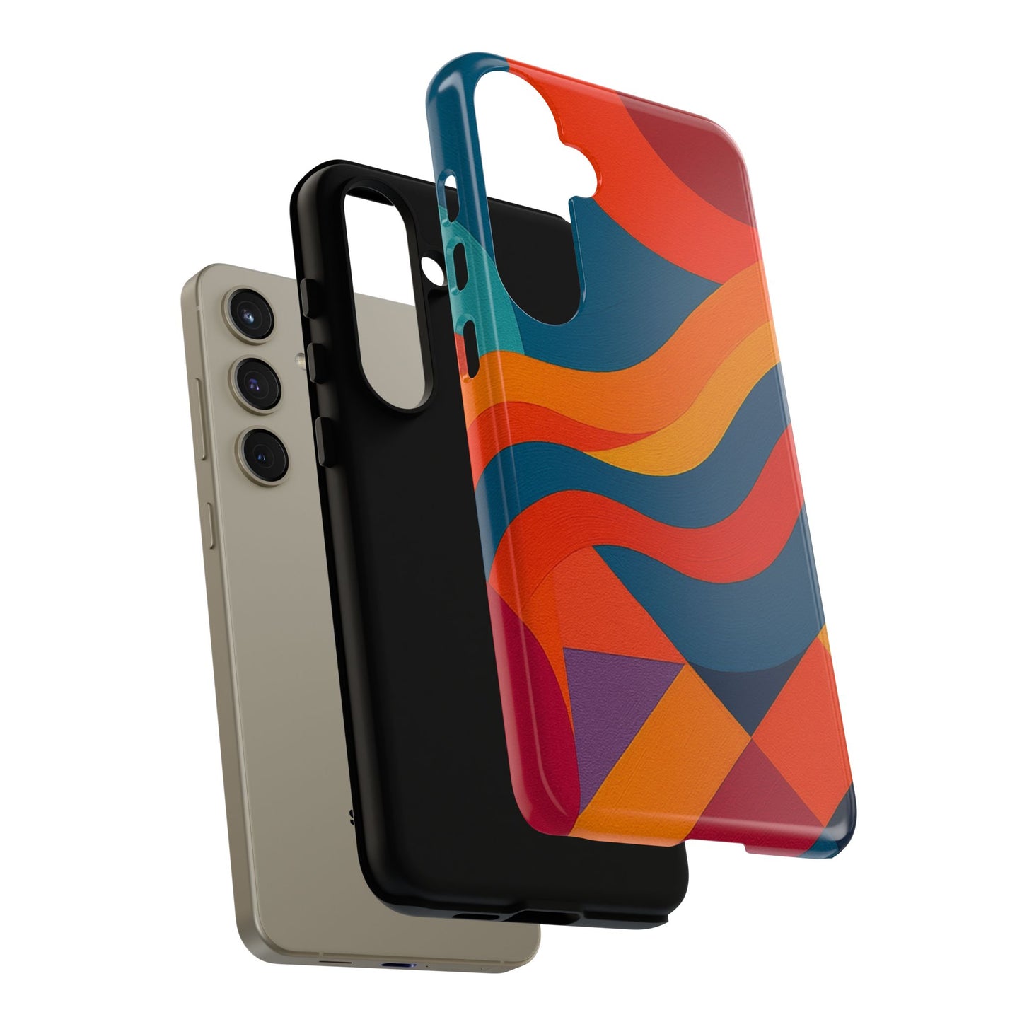 Vibrant Phone Case, Abstract Design Cover, Tough Cases for All Occasions, Stylish Gift for Tech Lovers, Modern Phone Accessories