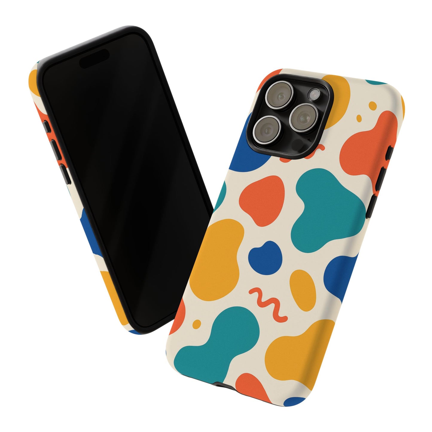 Colorful Phone Case with Abstract Design, Stylish Phone Cover, Trendy Tech Accessory for Her, Unique Gift Idea, Fun Patterned Case