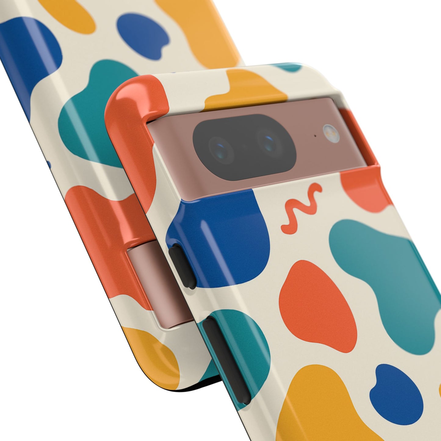 Colorful Phone Case with Abstract Design, Stylish Phone Cover, Trendy Tech Accessory for Her, Unique Gift Idea, Fun Patterned Case