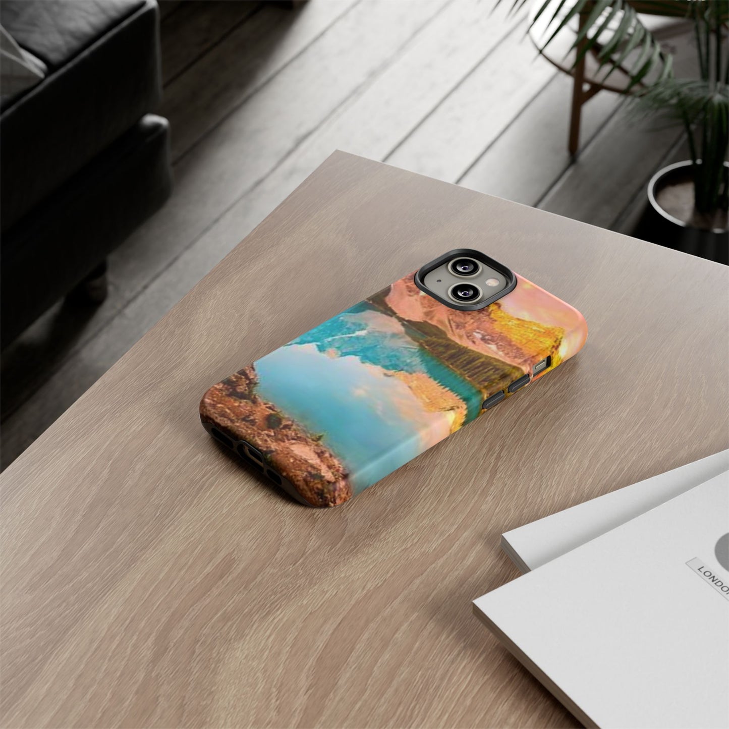Nature-Inspired Phone Case with Mountain and Lake Design, Aesthetic Tough Cases for Outdoor Lovers, Phone Protection, Gift for Nature [...]