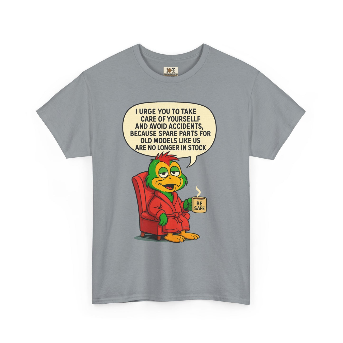 Funny Vintage Cartoon Tee, Unisex Heavy Cotton Shirt, Humorous Gift, Casual Wear, Birthday,or Just Because