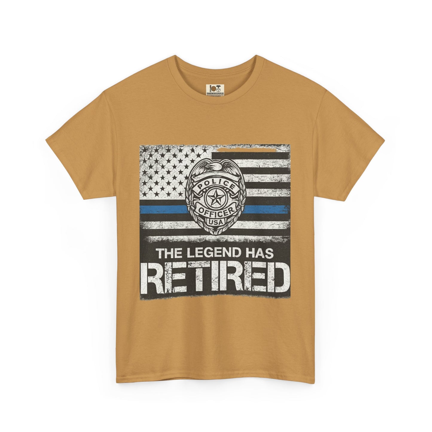 Retired Legend Tee, Police Retirement Gift, Unisex Cotton T-Shirt, Law Enforcement Apparel, Perfect for Retirees