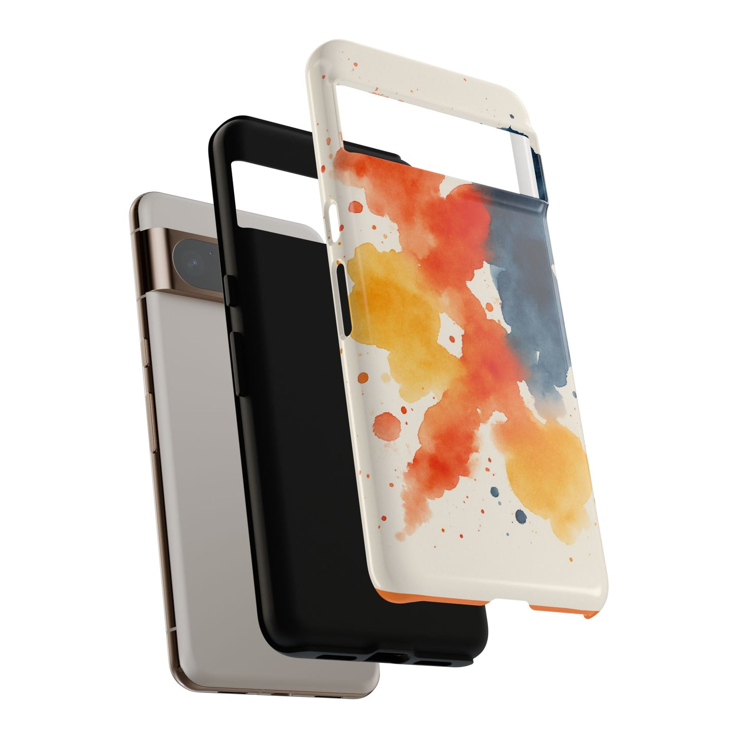 Watercolor Phone Case - Abstract Design, Tough Cases for Men & Women, Stylish Gift, Artistic Accessory for All Occasions