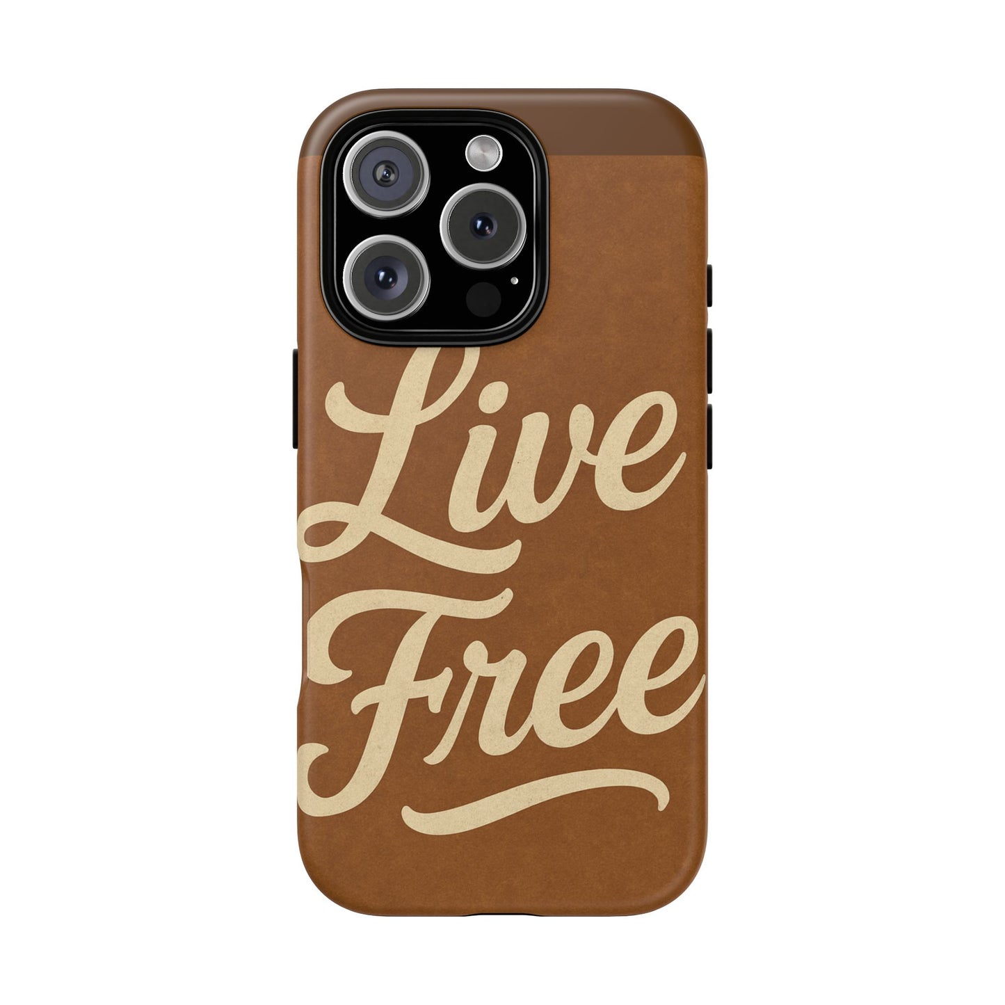 Live Free Phone Case, Tough Cases, Inspirational Phone Accessories, Gift for Adventurers, Customizable Design, Unique Tech Gifts