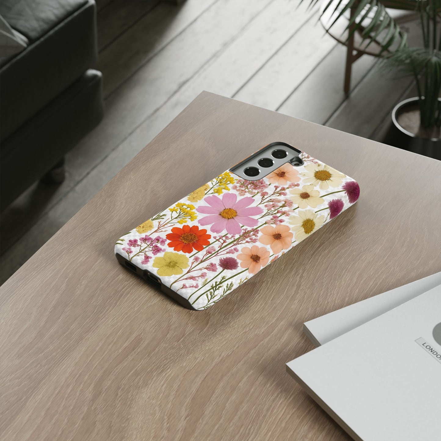 Floral Phone Case - Tough Cases, Stylish Protective Cover, Flower Design, Trendy Gift, Nature Lover Accessory, DRIED FLOWERS