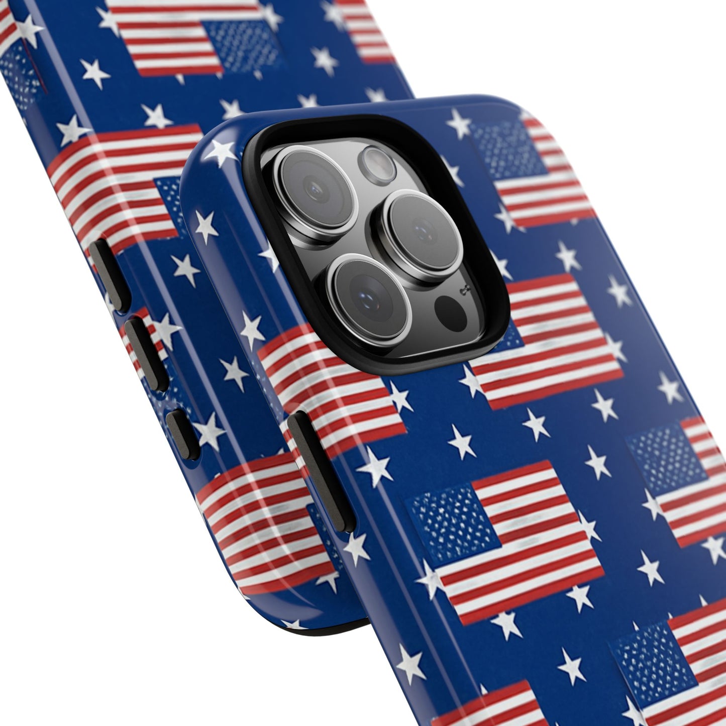 Patriotic Phone Case, Independence Day Accessories, American Flag Design, Star-Spangled Cover, Summer BBQ Gift