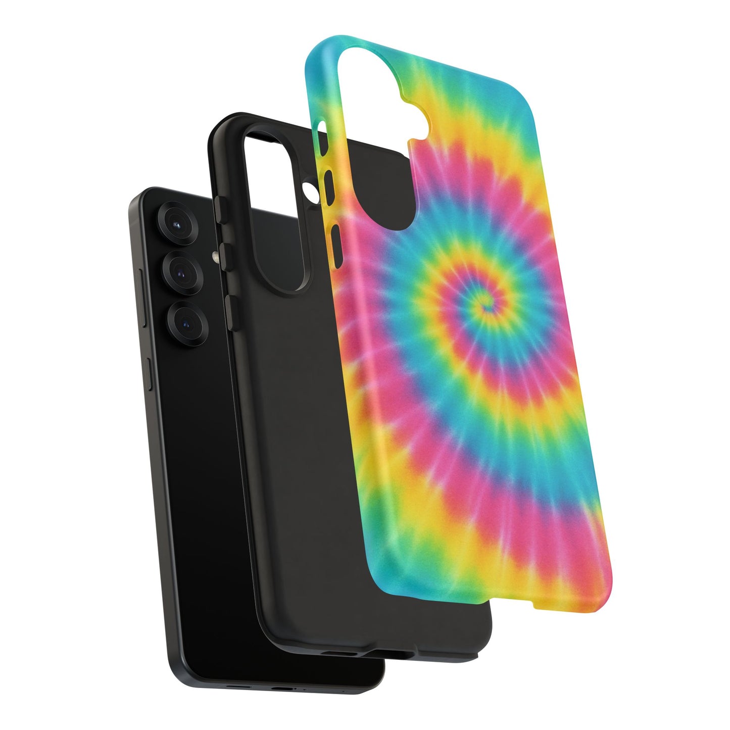 Colorful Tie-Dye Phone Case, Vibrant Phone Cover, Boho Style Accessory, Gift for Teens, Trendy Phone Accessories