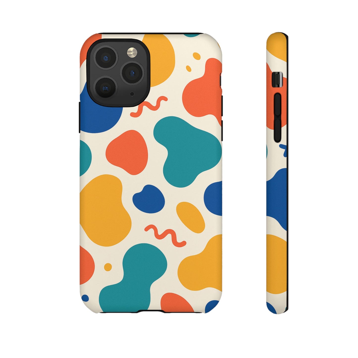 Colorful Phone Case with Abstract Design, Stylish Phone Cover, Trendy Tech Accessory for Her, Unique Gift Idea, Fun Patterned Case